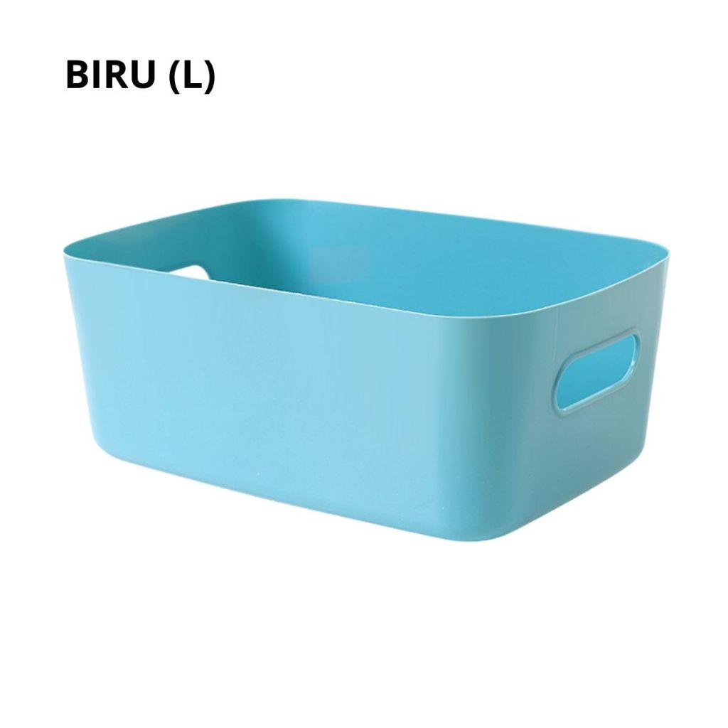 Kotak Penyimpanan Serbaguna | Storage Box | Container Makanan Keranjang Plastik Tempat Kosmetik Bumbu Snack Multifungsi