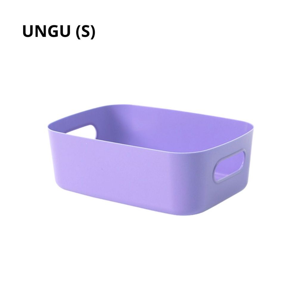 Kotak Penyimpanan Serbaguna | Storage Box | Container Makanan Keranjang Plastik Tempat Kosmetik Bumbu Snack Multifungsi