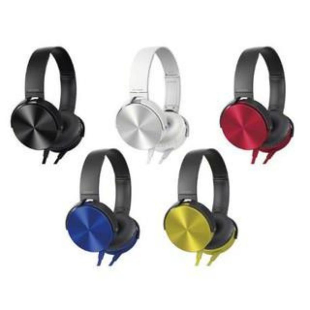 Headphone MDR-XB450  / Headset Bando XB450 / Earphone Kabel Music Gaming Extra Bass Premium