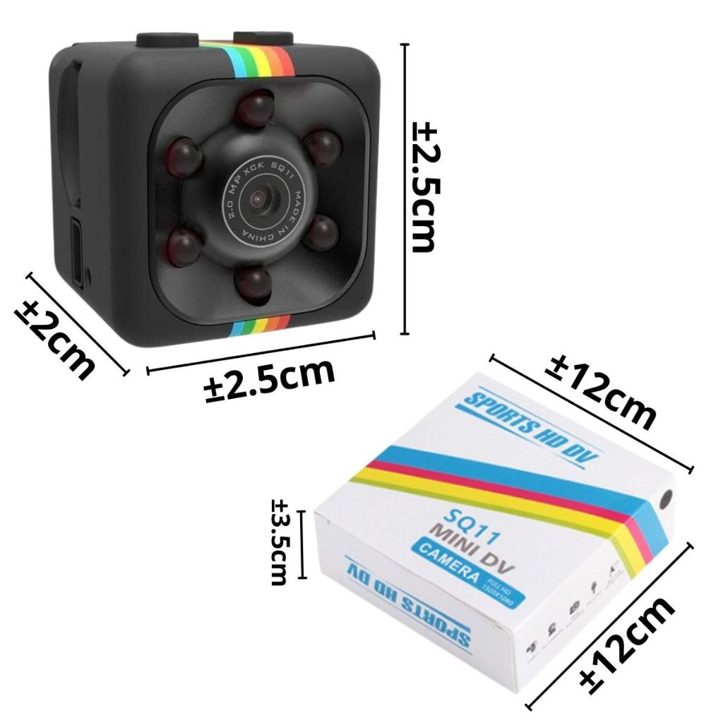 Spy Camera Mini DVR SQ11 / Kamera Action Video Recorder Sport SQ-11 Full HD 1080P 12MP Night Vision Murah