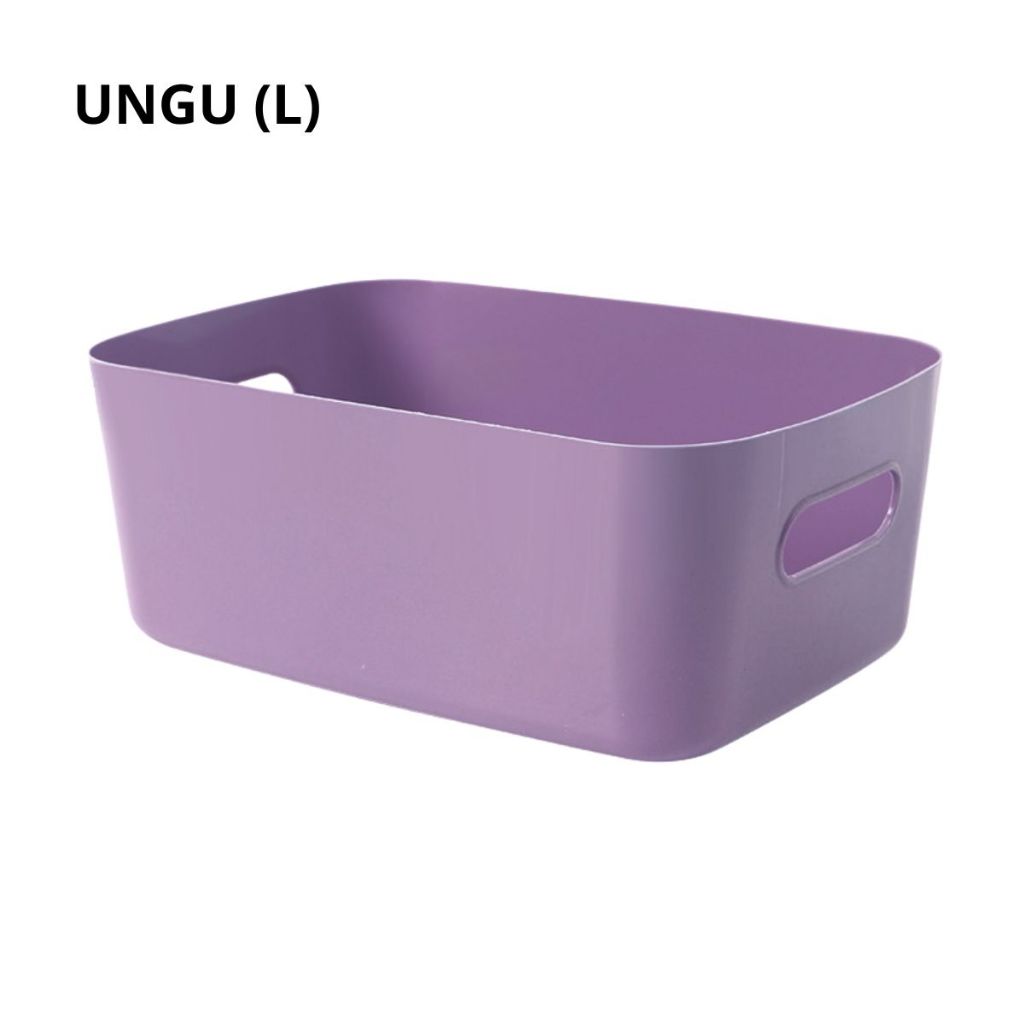 Kotak Penyimpanan Serbaguna | Storage Box | Container Makanan Keranjang Plastik Tempat Kosmetik Bumbu Snack Multifungsi