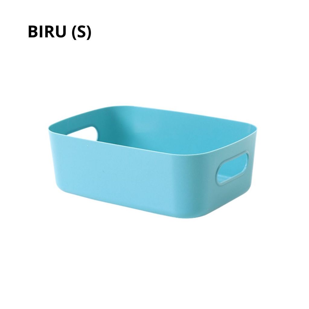 Kotak Penyimpanan Serbaguna | Storage Box | Container Makanan Keranjang Plastik Tempat Kosmetik Bumbu Snack Multifungsi