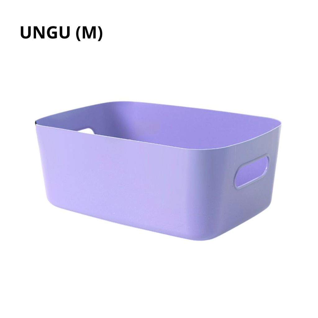 Kotak Penyimpanan Serbaguna | Storage Box | Container Makanan Keranjang Plastik Tempat Kosmetik Bumbu Snack Multifungsi
