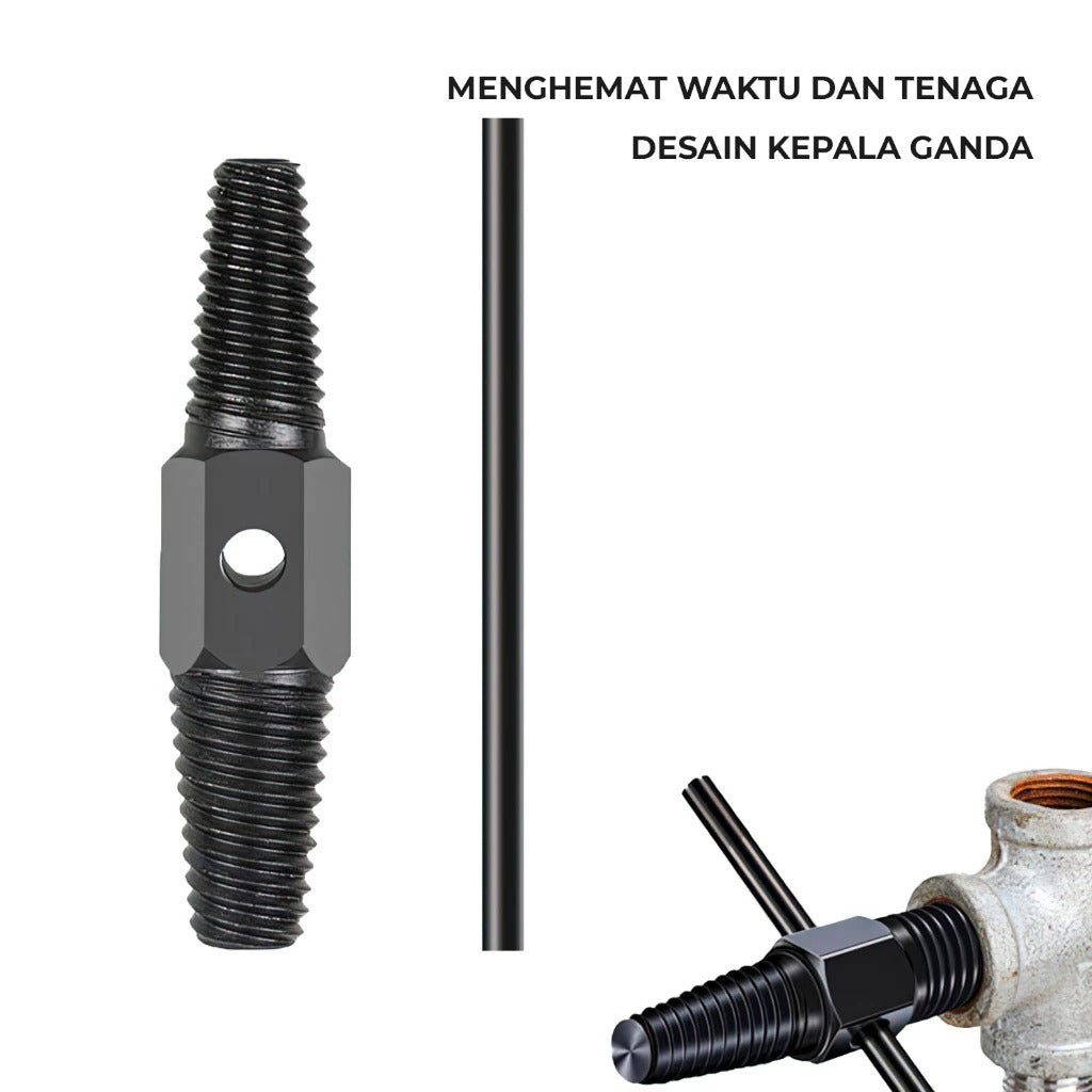 Alat Cabut Pipa Keran Rusak / Alat Pembuka kran Patah Dalam Pipa / Alat Pembuka Baut Rusak Patah Kran Pipe Screw Extractor Tap Alat Cabut Pipa Broken Pipe