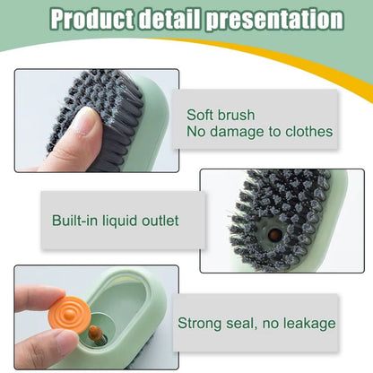 Sikat Sepatu Multifungsi Dengan Tempat Sabun / Shoes Brush Otomatis 2in1 / Pembersih Sendal Baju