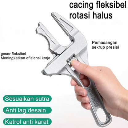 Kunci Inggris 6-68MM / Universal Adjustable Wrench Spanner / Pengencang Pipa Mur Baut High Quality