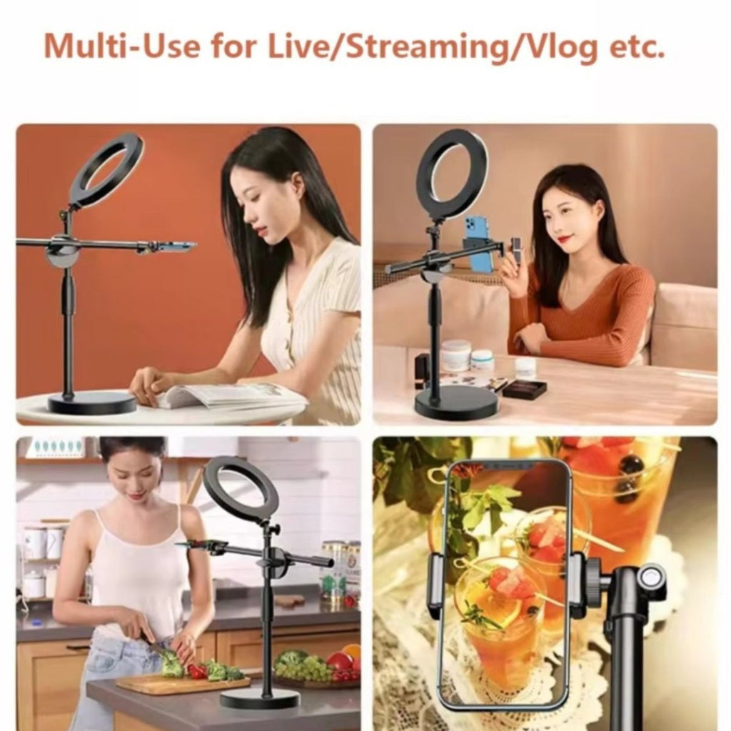 Overhead Phone Stand / Holder Bracket HP 360° Universal / Tripod Live streaming Vlog Fotografi Murah