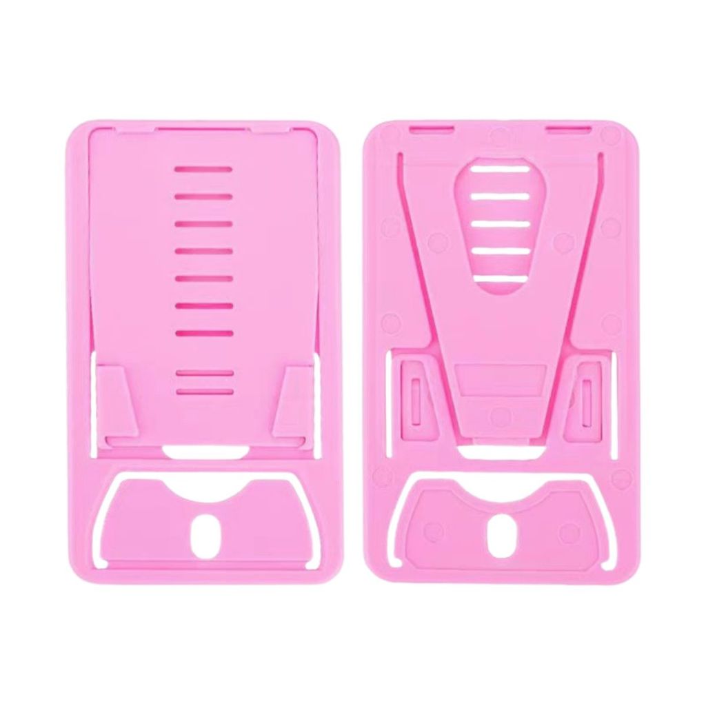 Stand Card Phone Holder Dudukan HP Lipat Universal Standing Docking Model Kartu Foldable / Alat Sandaran Penyangga Handphone Smartphone Portable Kokoh Multifungsi