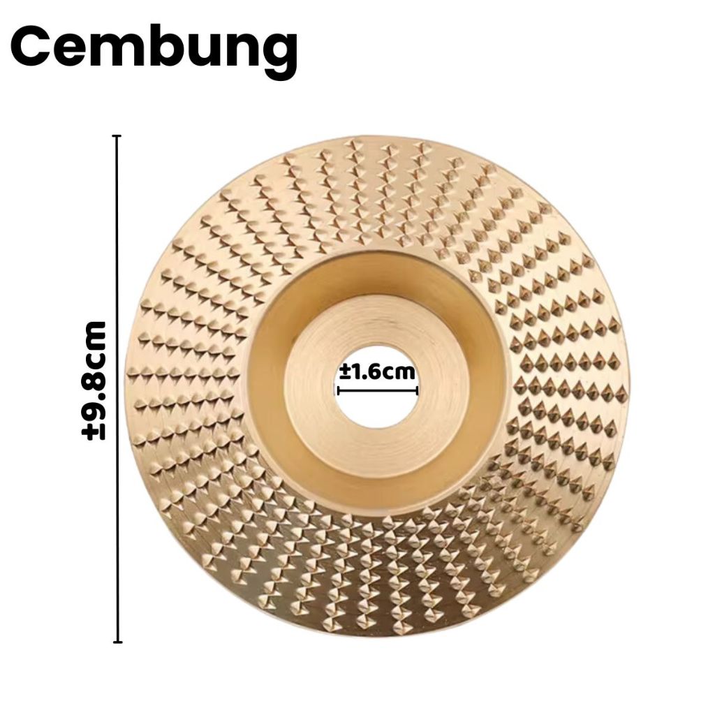 Mata gerinda serut kayu wood shaping 100mm 4 inch Mata Gerinda Listrik Parut Amplas Kikir Tungseng Gurinda Mesin Pembentuk Sudut Penggiling Roda Gerinda