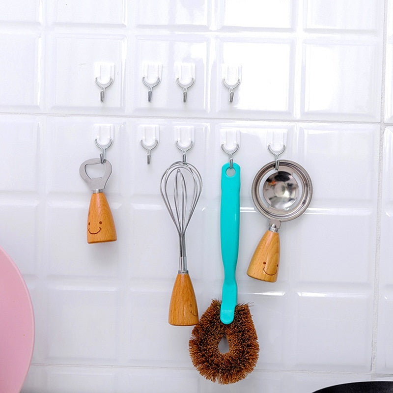 Gantungan Kait Tempel Dinding 6pcs Magic Hook Multifungsi / Cantolan Baju Pengait Kamar Mandi Dapur 6 pcs Termurah