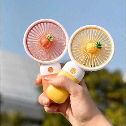 Kipas Genggam Mini Kipas Lucu Model Buah /  Fruity Mini Fan Portabel Stand / Kipas Angin Pengisian Daya Usb