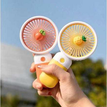 Kipas Genggam Mini Kipas Lucu Model Buah /  Fruity Mini Fan Portabel Stand / Kipas Angin Pengisian Daya Usb