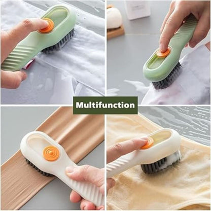 Sikat Sepatu Multifungsi Dengan Tempat Sabun / Shoes Brush Otomatis 2in1 / Pembersih Sendal Baju