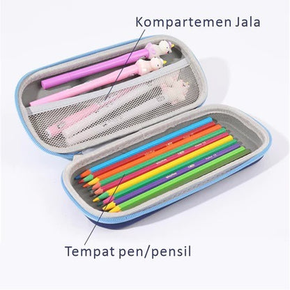 Tempat Pensil Aesthetic 3D Tempat Pensil Anak Laki Laki Waterproof Kotak Pensil Anak Perempuan Alat Tulis Sekolah