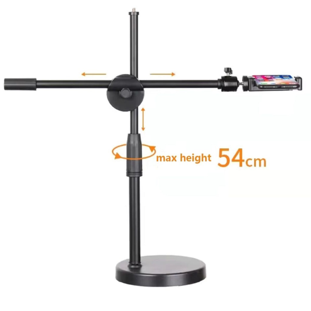 Overhead Phone Stand / Holder Bracket HP 360° Universal / Tripod Live streaming Vlog Fotografi Murah