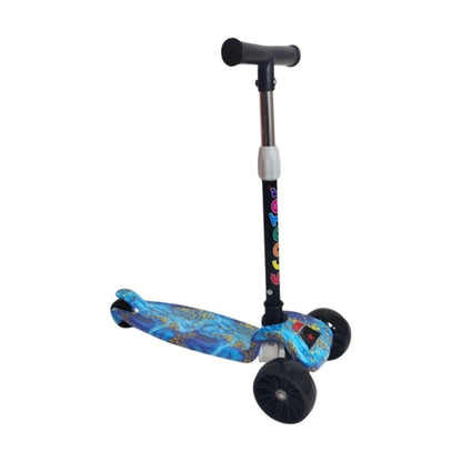 Mainan Scooter Anak Karakter M252 Roda Nyala / Otoped Kickboard LED Gravity / Skuter Lipat Roda 3 Outdoor Indoor