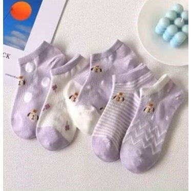 Kaos Kaki Anak Pendek Motif Karakter Baby Socks Kids Cute / Alas Sepatu Bayi Bahan Lembut Nyaman Anti Slip Termurah