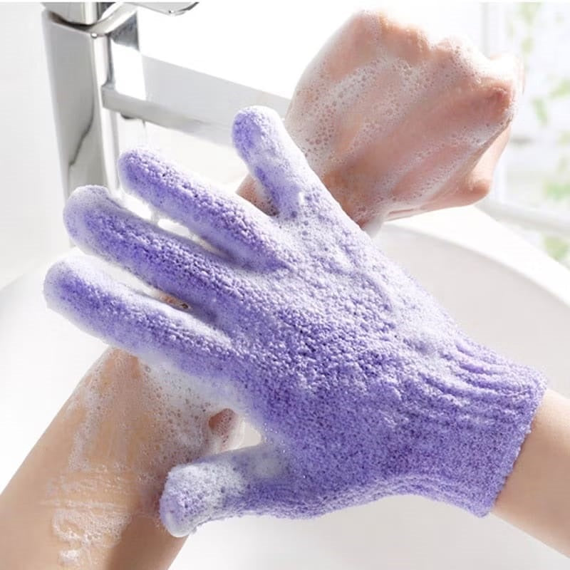 Sarung Tangan Scrub Mandi / Body Scrubber Glove Lembut / Spons Penggosok Kotoran Daki Badan TERMURAH