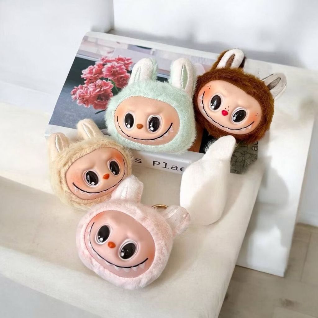 Gantungan Kunci Kepala Labubu / Head Keychain VIRAL / Cantelan Hiasan Tas Boneka Monster Cute Murah