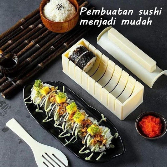 Cetakan Sushi Roll Motif Bulat Hati / Alat Gulung Cetak Kimbab Onigiri Pembuat Bento Praktis Murah