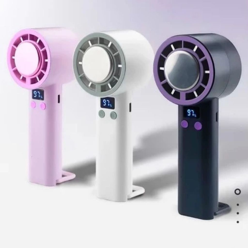 Kipas Portable Mini 100Super Speed Angin Super Kencang LED Display kipas tangan olahraga luar ruangan