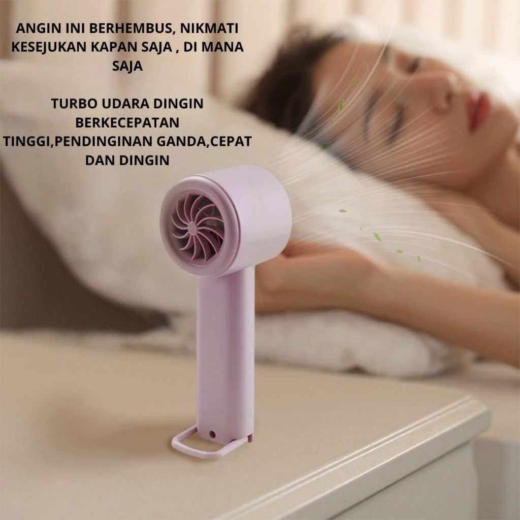 Kipas Portable Mini 100Super Speed Angin Super Kencang LED Display kipas tangan olahraga luar ruangan