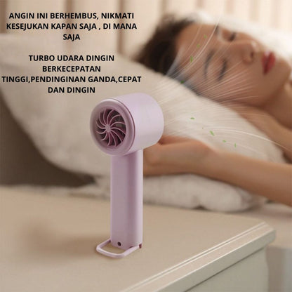 Kipas Portable Mini 100Super Speed Angin Super Kencang LED Display kipas tangan olahraga luar ruangan