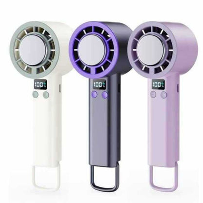 Kipas Portable Mini 100Super Speed Angin Super Kencang LED Display kipas tangan olahraga luar ruangan