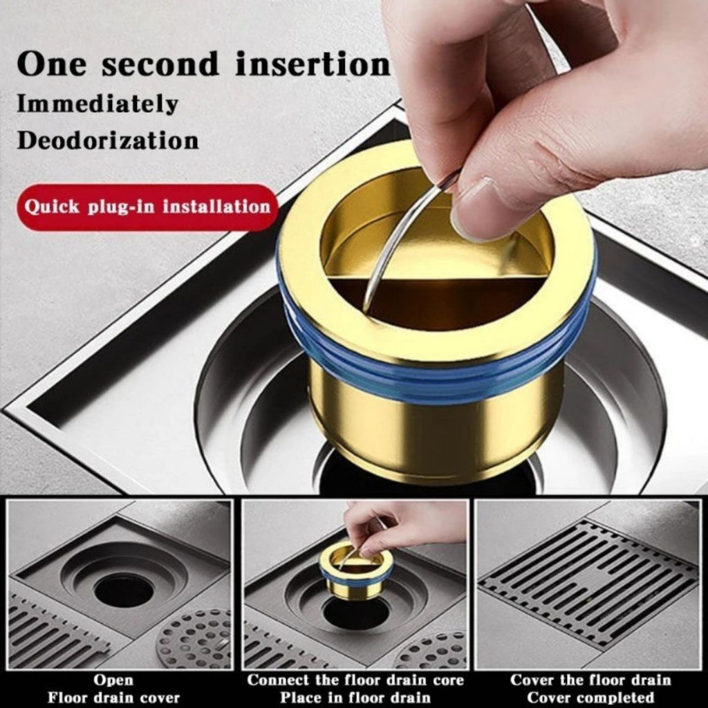 Katup Penutup Saluran Air / Floor Drain Saringan Lubang Wastafel Kamar Mandi Anti Bau Serangga Murah