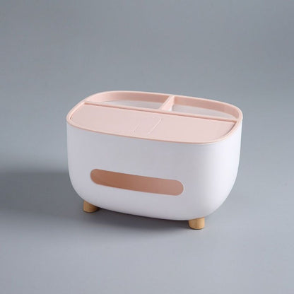 Tempat Tisu Phone Stand 3in1 / Storage Box Multifungsi / Kotak Tissue Aesthetic Holder Hp Remote Tv Kacamata Anti Slip Serbaguna