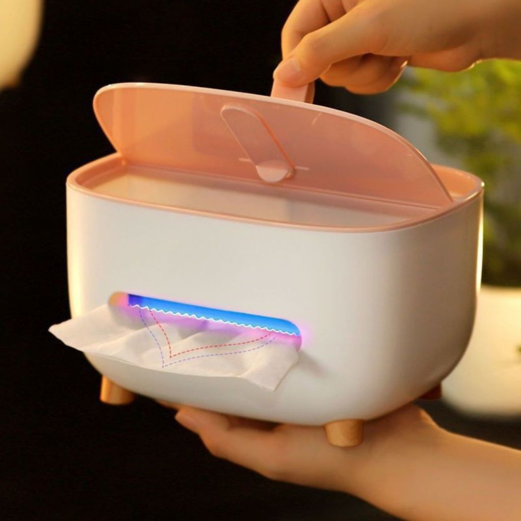 Tempat Tisu Phone Stand 3in1 / Storage Box Multifungsi / Kotak Tissue Aesthetic Holder Hp Remote Tv Kacamata Anti Slip Serbaguna