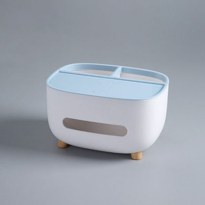 Tempat Tisu Phone Stand 3in1 / Storage Box Multifungsi / Kotak Tissue Aesthetic Holder Hp Remote Tv Kacamata Anti Slip Serbaguna