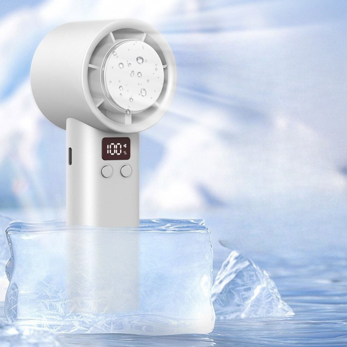 Kipas Portable Mini 100Super Speed Angin Super Kencang LED Display kipas tangan olahraga luar ruangan
