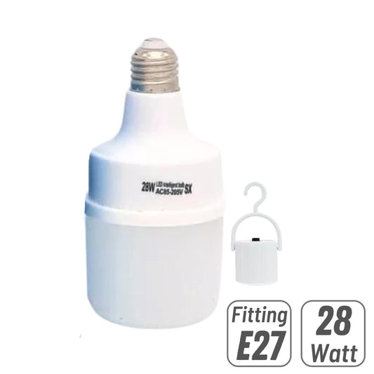 Bohlam Emergency SX-28W Lampu Sentuh LED 28 Watt Darurat Disentuh Nyala Lamp Putih White 28Watt 28 W