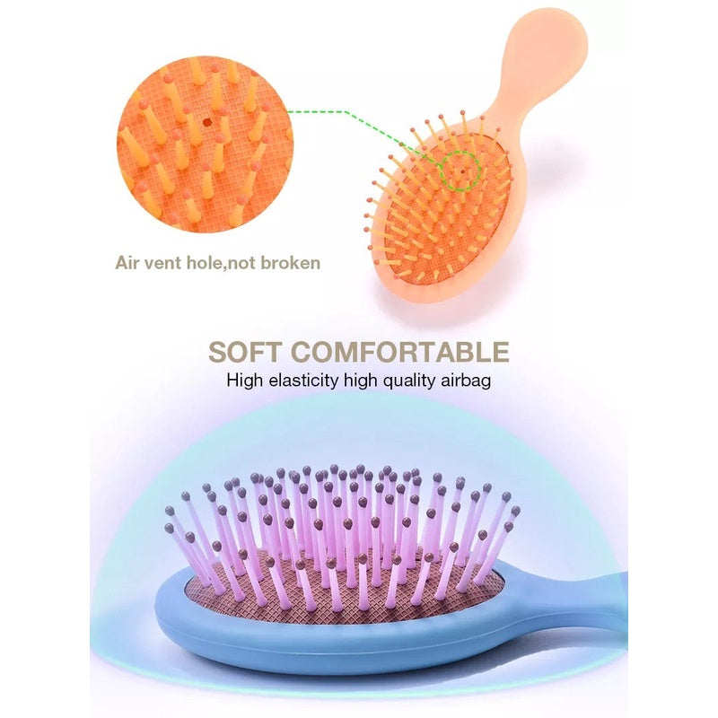 Sisir Rambut Anak - Dewasa Anti Kusut / Peralatan Grooming Sisir Pijat Kepala Anti Rontok / Mini Hair Brush Comb Airbag Wet Brush Lebar Travel Size Kecil