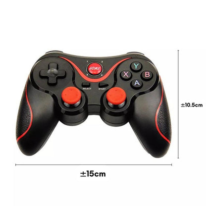 Gamepad X3 Bluetooth Wireless Controller Plus Holder Hp MOBA PUBG / Game Pad Joystick Handle Support Smartphone Tablet SmartTV PC ShootingPlus V3 Mobile Legend Rechargeable Isi Ulang Power Joy Stik Joystik