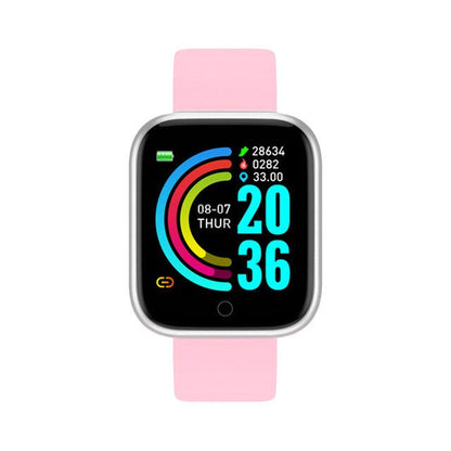 Smartwatch Y68 Macaron / Smart Watch Bluetooth For Sport Unisex Bisa Call Calory Burn Pedometer Heart Rate Mileages / Smartband Gelang Jam Tangan Pintar Kesehatan Tubuh Movement Tracker Monitor Detak Jantung Kalori Oksigen Tekanan Darah Panggilan Telepon