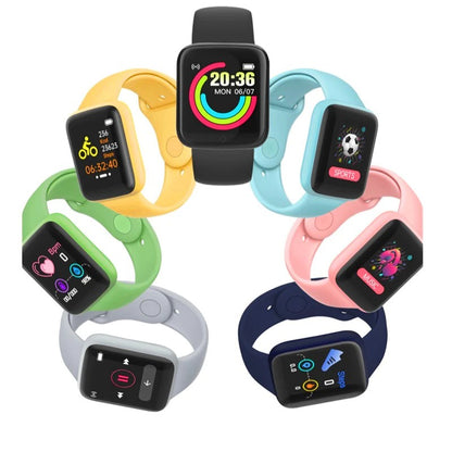 Smartwatch Y68 Macaron / Smart Watch Bluetooth For Sport Unisex Bisa Call Calory Burn Pedometer Heart Rate Mileages / Smartband Gelang Jam Tangan Pintar Kesehatan Tubuh Movement Tracker Monitor Detak Jantung Kalori Oksigen Tekanan Darah Panggilan Telepon