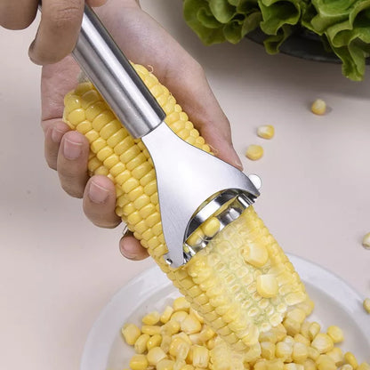 Alat Pengupas Jagung Stainless Steel - Parutan Biji Jagung Mudah Dan Praktis Corn Peeler Stripper Pisau Serut Perontok Rumah Tangga Alat Dapur Mofan Accessories Mofanaccessories Mofan Acc