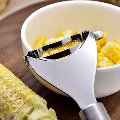 Alat Pengupas Jagung Stainless Steel - Parutan Biji Jagung Mudah Dan Praktis Corn Peeler Stripper Pisau Serut Perontok Rumah Tangga Alat Dapur Mofan Accessories Mofanaccessories Mofan Acc