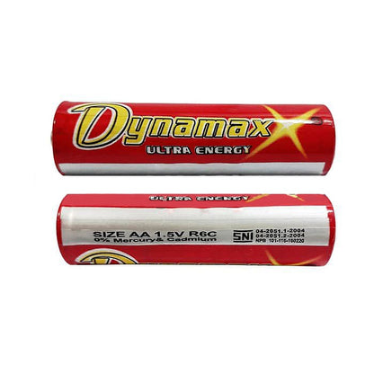 Baterai AA A2 Dynamax Abu Eco Black 1.5V Battery Power Kualitas SNI Batu Batere Batre Batrai LR6 R6C