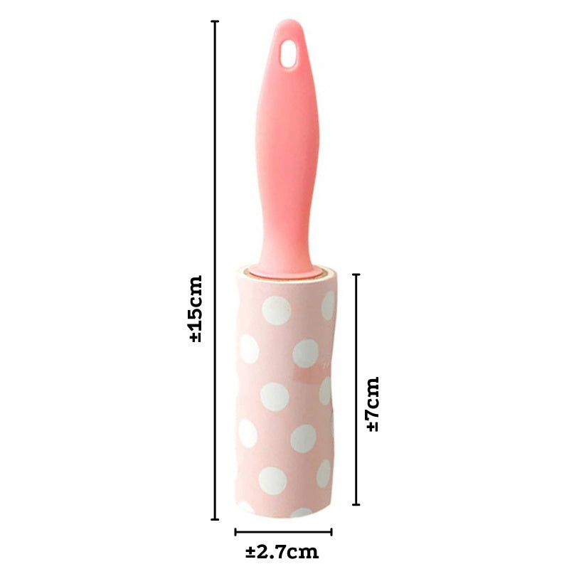 Sticky Lint Roller Motif / Alat Pembersih Debu Kotoran Bulu Hewan Rambut Benang / Washable Foldable Rol / Sikat Pengangkat Serat Di Pakaian Remover Brush Multifungsi