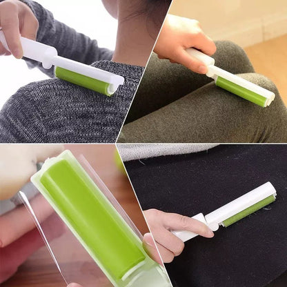 Sticky Lint Roller Lipat / Alat Pembersih Debu Kotoran Bulu Rambut Benang / Washable Foldable Sticky Lint Brush / Rol Sikat Pengangkat Serat Di Pakaian Remover Multifungsi