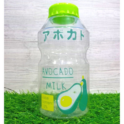 Botol Minum Fruity 480ml BPA FREE Anti Bocor Transparan Wadah Tempat Penyimpanan Air Gambar Buah Unik Lucu Untuk Sekolah Hadiah Kado Souvenir Bottle Tumbler Plastik PET Korean Japanese Style