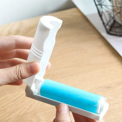 Sticky Lint Roller Lipat / Alat Pembersih Debu Kotoran Bulu Rambut Benang / Washable Foldable Sticky Lint Brush / Rol Sikat Pengangkat Serat Di Pakaian Remover Multifungsi