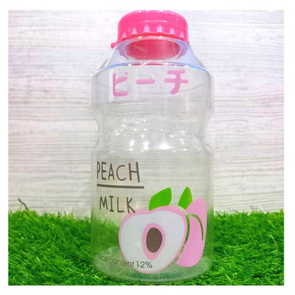 Botol Minum Fruity 480ml BPA FREE Anti Bocor Transparan Wadah Tempat Penyimpanan Air Gambar Buah Unik Lucu Untuk Sekolah Hadiah Kado Souvenir Bottle Tumbler Plastik PET Korean Japanese Style