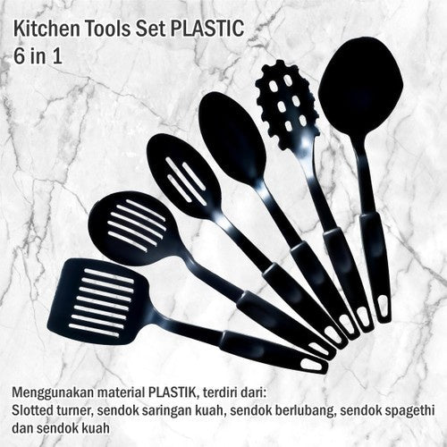 Spatula Set Isi 6pcs Peralatan Memasak Sutil Sodet Masak Untuk Tumis Rebus Paket Alat Masak Lengkap 6in1 Untuk Hadiah Pernikahan