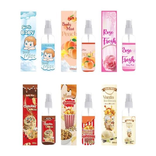 Body Mist Parfum 30ml Dan 100ml / Parfum Pengharum Badan Pria dan Wanita Wangi Tahan Lama / Body Spray Parfume Pewangi Baju Semprot Size 30ML 100ML Eau de Parfume Tahan Lama Wangi Sweet Fresh Soft