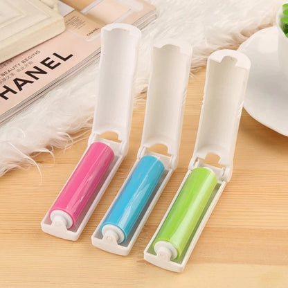 Sticky Lint Roller Lipat / Alat Pembersih Debu Kotoran Bulu Rambut Benang / Washable Foldable Sticky Lint Brush / Rol Sikat Pengangkat Serat Di Pakaian Remover Multifungsi