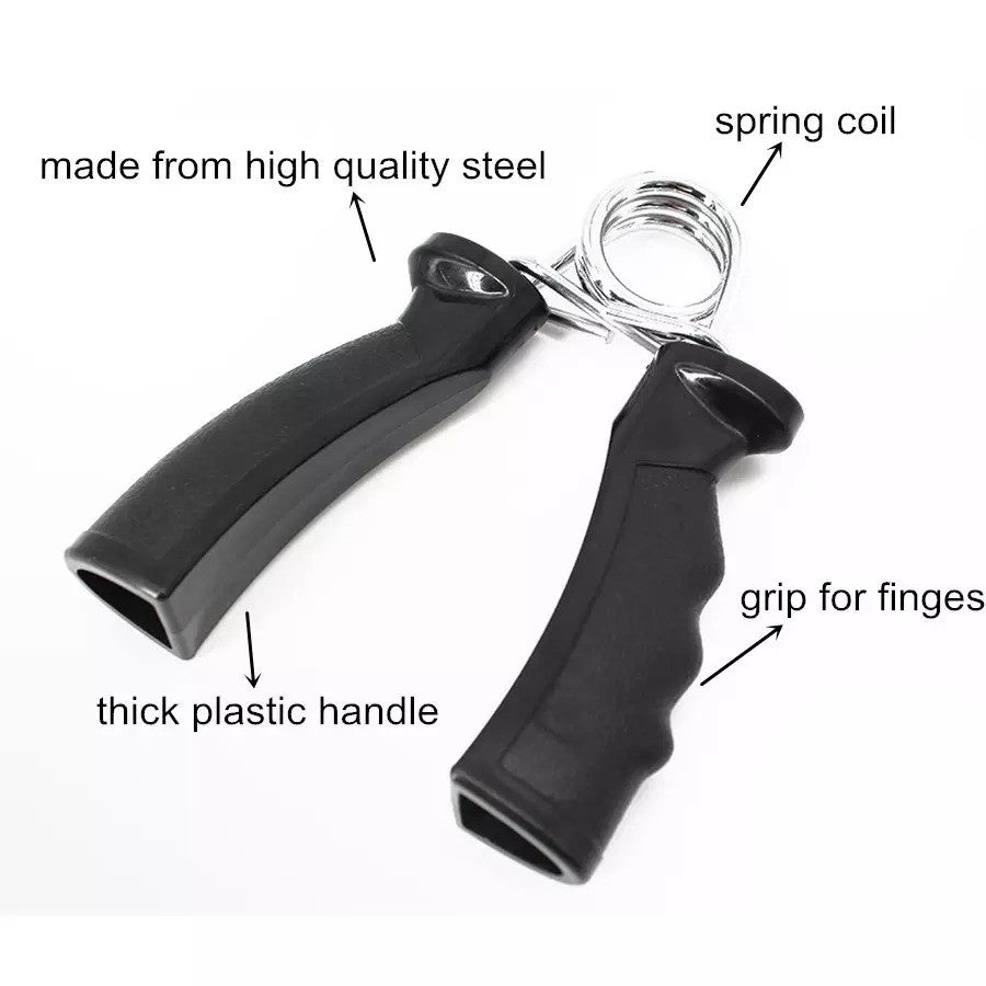 Handgrip Fitness Gagang Plastik / Alat Latihan Penguat Otot Tangan & Lengan / Hand Exercise Lever With Plastic Handle / Hand Grip Pegas Alat Gym Fitnes Olahraga Tangan